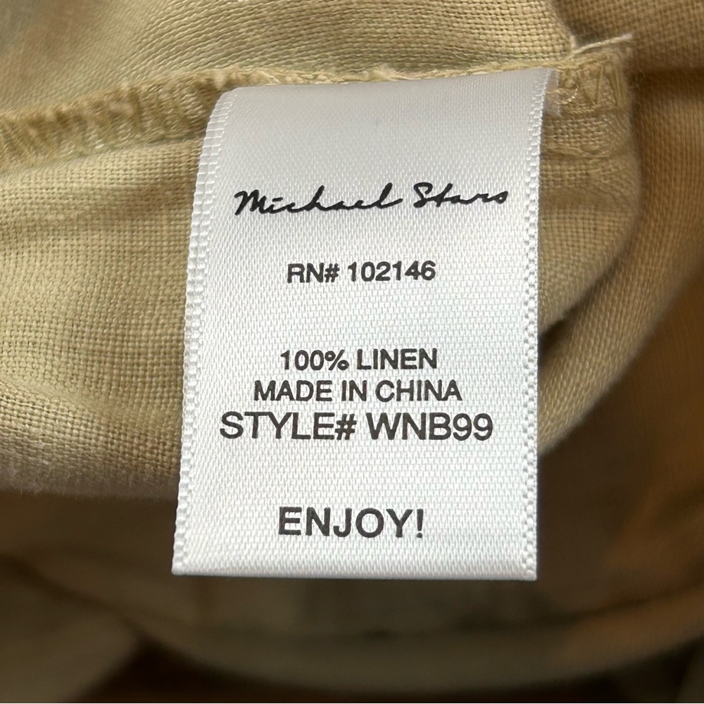 Michael Stars Jules High-Rise Wide Leg Linen Pants - Small - Picture 10 of 10